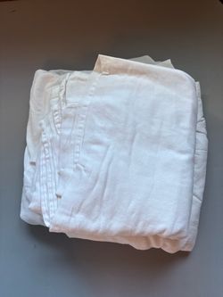 White Full Size Sheet Set, 100% Cotton