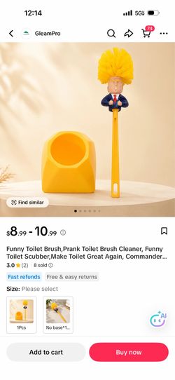 Donald Trump toilet brush bathroom