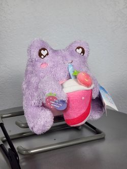 7" Plush Goals Purple Wawa Frog Berry Smoothie Plush