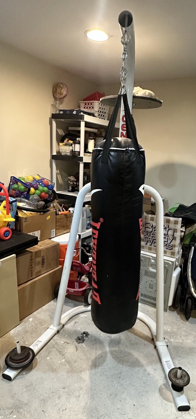 Everlast 100lb Boxing Bag With Stand