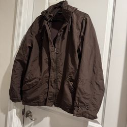 Boys Lands’ End Brown Jacket size large 18-20
