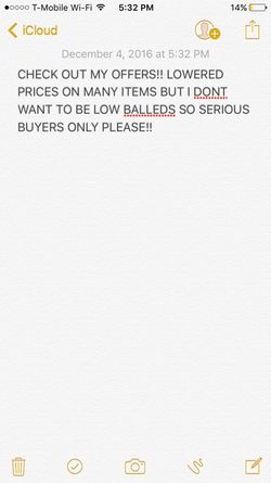Reasonable offers only please!!