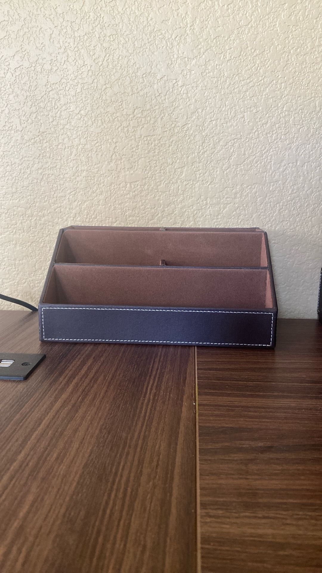 High Quality Leather Desk Organizer