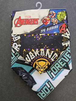 NEW Avengers Black Panther Wakanda Forever 2-Pack Bandana
