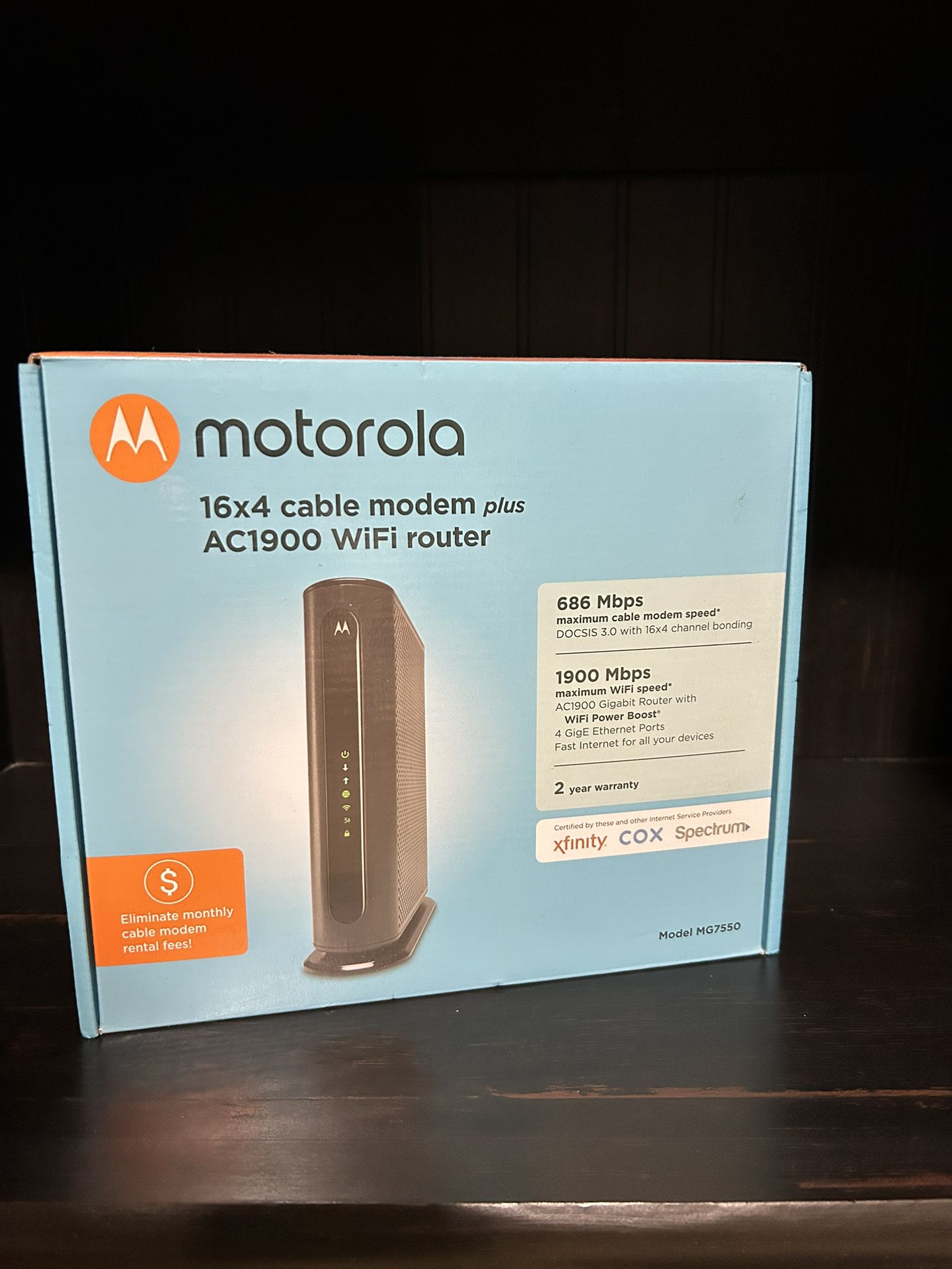 Motorola Modem And WiFi router