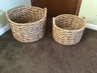 brand new wicker basket set