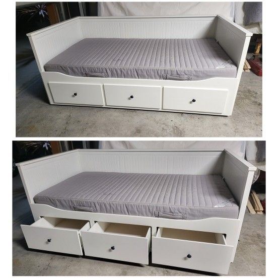 Twin Size Bed Frame With Mattress