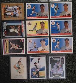 12 Mickey Mantle cards