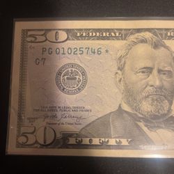 $50 Uncirculated  Star Note