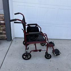 Wheelchair-light weight transport chair