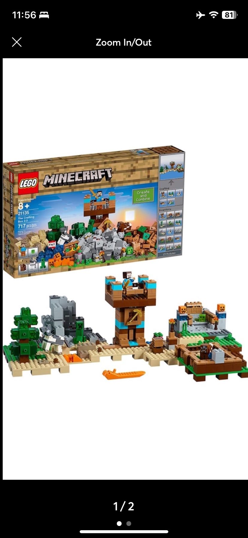 The Crafting Lego 21135 Cena LEGO® Minecraft™ Krabice Na řemesla