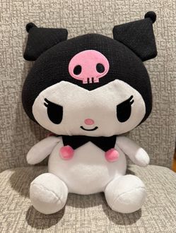 Sanrio SanX Kuromi 15 inch Tweed Style Plush BIG Stuffed Toy NWT