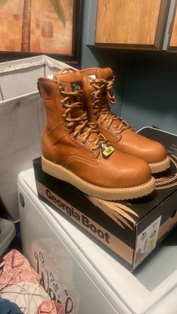 Georgia steel toe work boots size 10