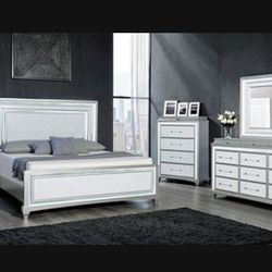 Brand New Elegant Galea Queen Size Bedroom Set 
