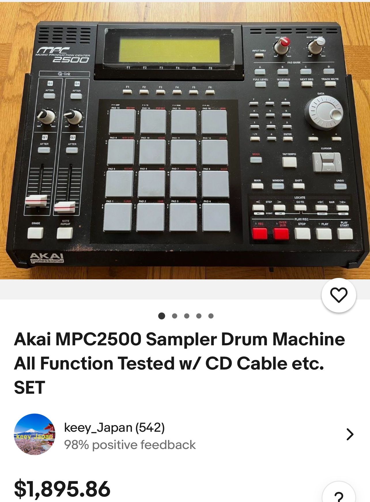 Akai Mpc 2500 Used In Great Condition 1000 Or Your Best Offer