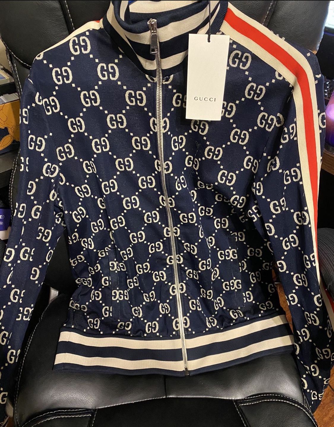 Gucci Jacquard GG Cotton Jacket Size medium