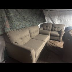 Grey Couch And Loveseat Good Condition Clean We Sell All The Time Delivery $40 Local