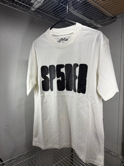 SP5DER White Graphic T-Shirt