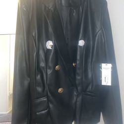 Bold Elements Faux Leather Jacket 