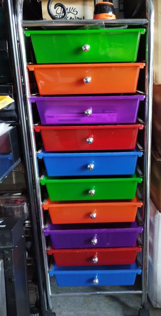 10 Drawer Storage Cart