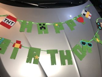 Video game bday decor