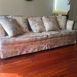 Yellow Floral Couch