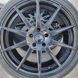 20"new VARRO Gloss Black Wheels With New Tires For AUDI A5/A6
