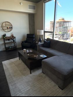 Sofa Chaise w/ Pull-Out Bed For Sale!