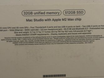 Mac Studio M2 Max Chip