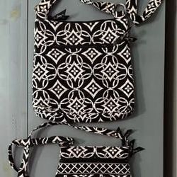 Vera Bradley Black & White Quilted Crossbody Bags (Set of 2) just $10 
