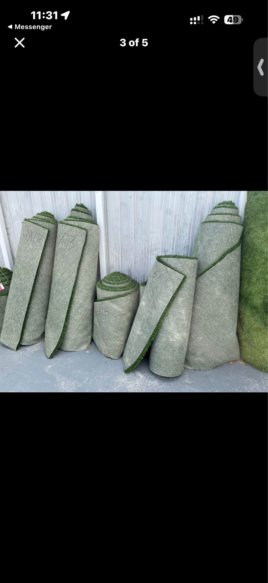 Sold house, selling 8 months old turf all sizes