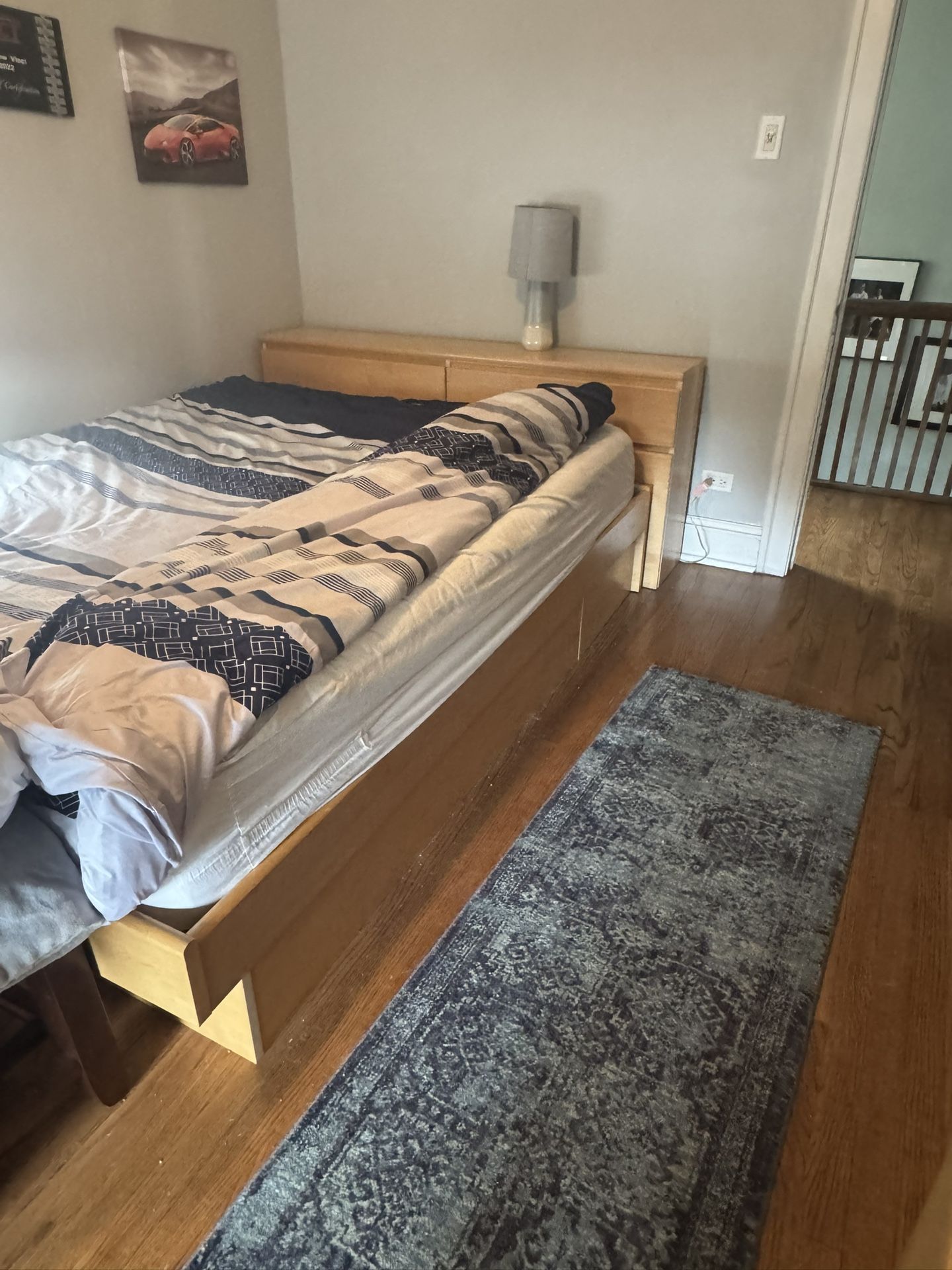 Queen Bed Frame & Headboard