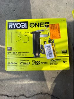 Ryobi 18GA Brad nailer