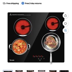 Electric Cooktop, TOPWISH 24 Inch