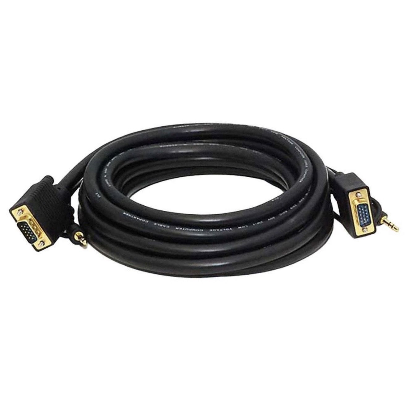 MONOPRICE 3339 Computer Video Cable,Black,15ft L 5RGE7 (DEALS ON BULK ORDERS)