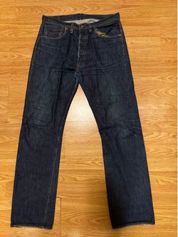 Levis Vintage Clothing LVC 1944 S501XX Jeans 34x33 Made in USA Rigid Selvedge.