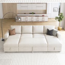 U Shape Sleeper Pull Out Couch 