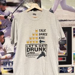 Vintage Trinidad & Tobago Rum Parody Destination T-Shirt Men’s Size L Gray  