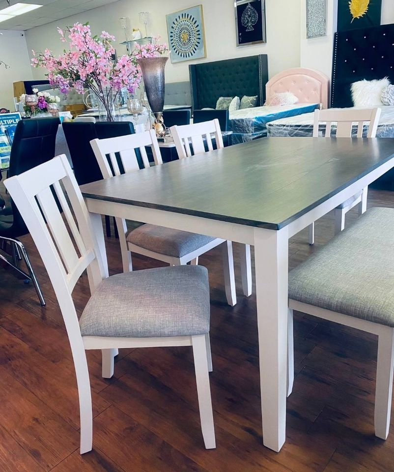 6pc Dining Room Table Set 