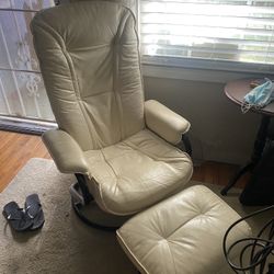 Leather High Back Recliner 