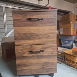 BRAND NEW TWO DRAWER FILE CABINET ON WHEELS