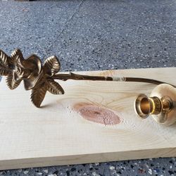 Copper Flower Wall Candle Holder