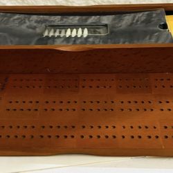 CRIBBAGE Michael Graves Design Wood Board Double Deck Playing Cards brand new