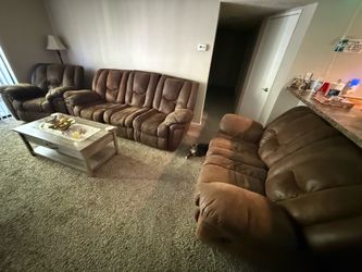 Sofa Set with recliner chair