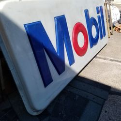 10'×4' Mobil Gas Sign