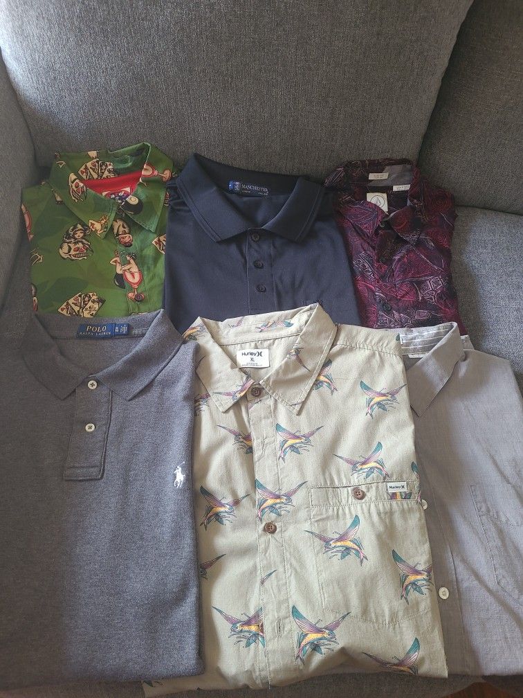 Men's Brand Names Short Sleeve Collar Shirts $20.00 EACH