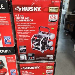 Husky 4.5 Gallon Silent Air Compressor
