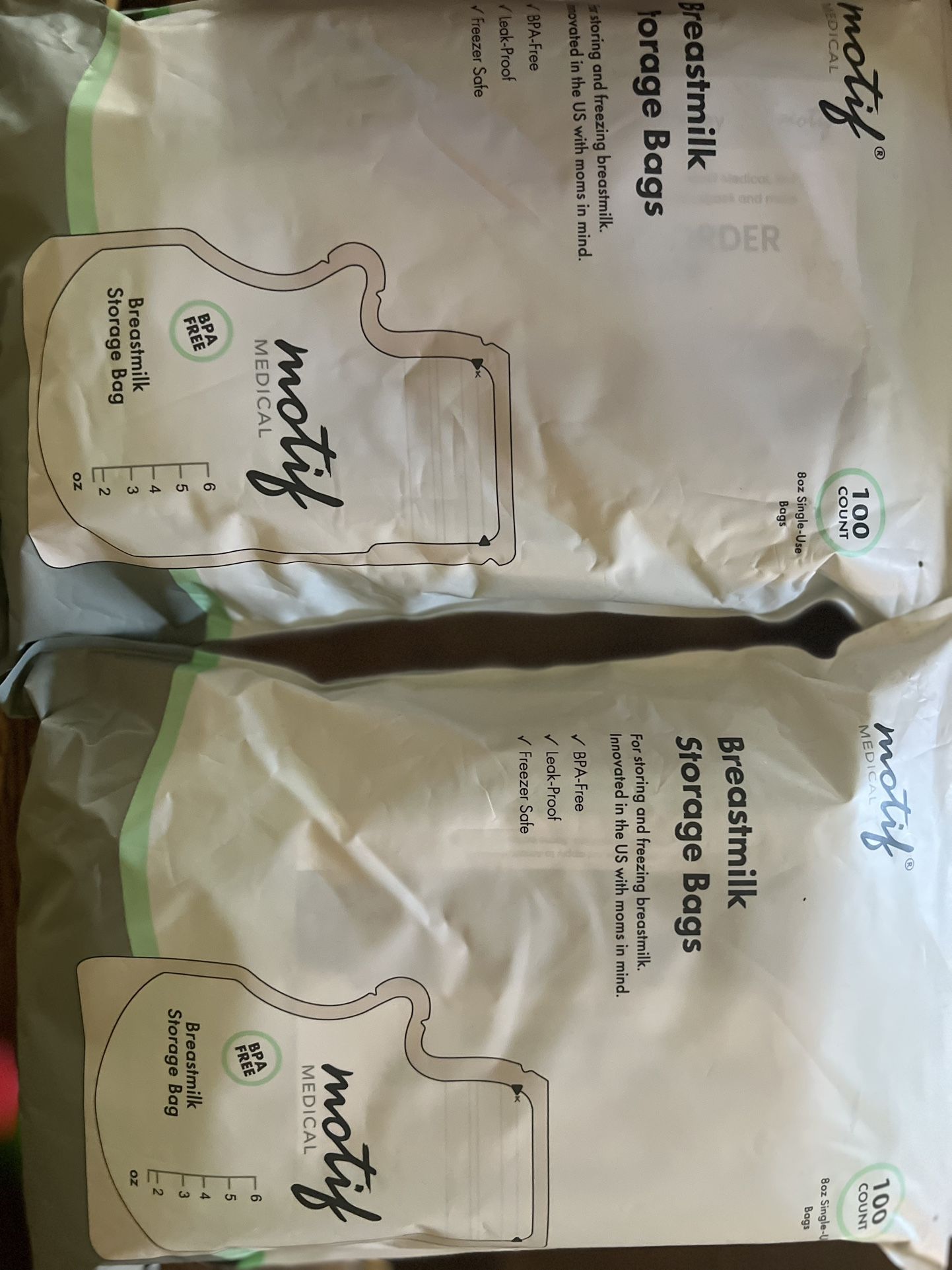 Motif Milk Storage bags