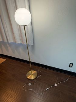 Bright Orb Standing Gold Lamp