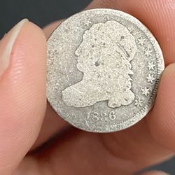 1836 Capped Bust Dime Silver
